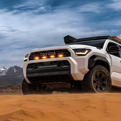 Raptor-Style Amber LED Grille Lights for 2025–2026 Toyota 4Runner TRD Pro / TRD Sport / TRD Off-Road