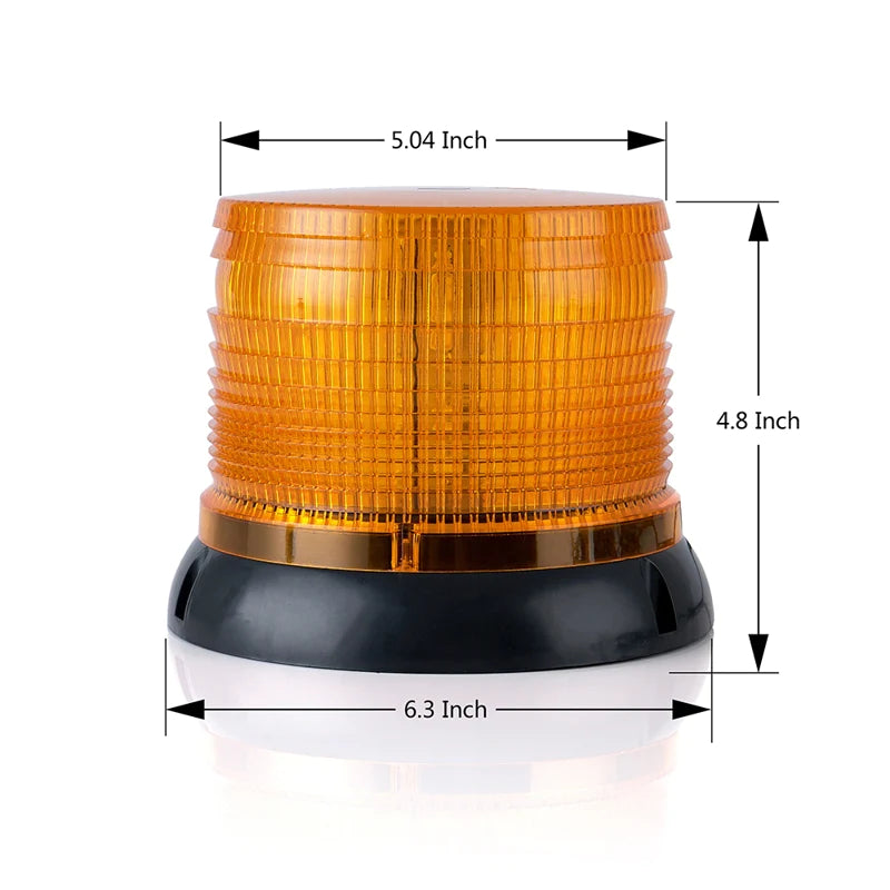 Amber Beacon Strobe Light with Cover