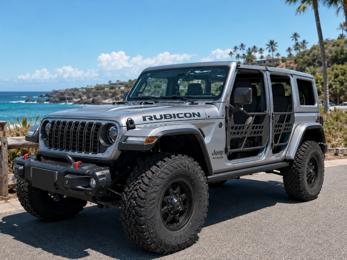 Beast Style Tubular Door with Side View Mirror for 2018-Later Wrangler JL and Gladiator JT