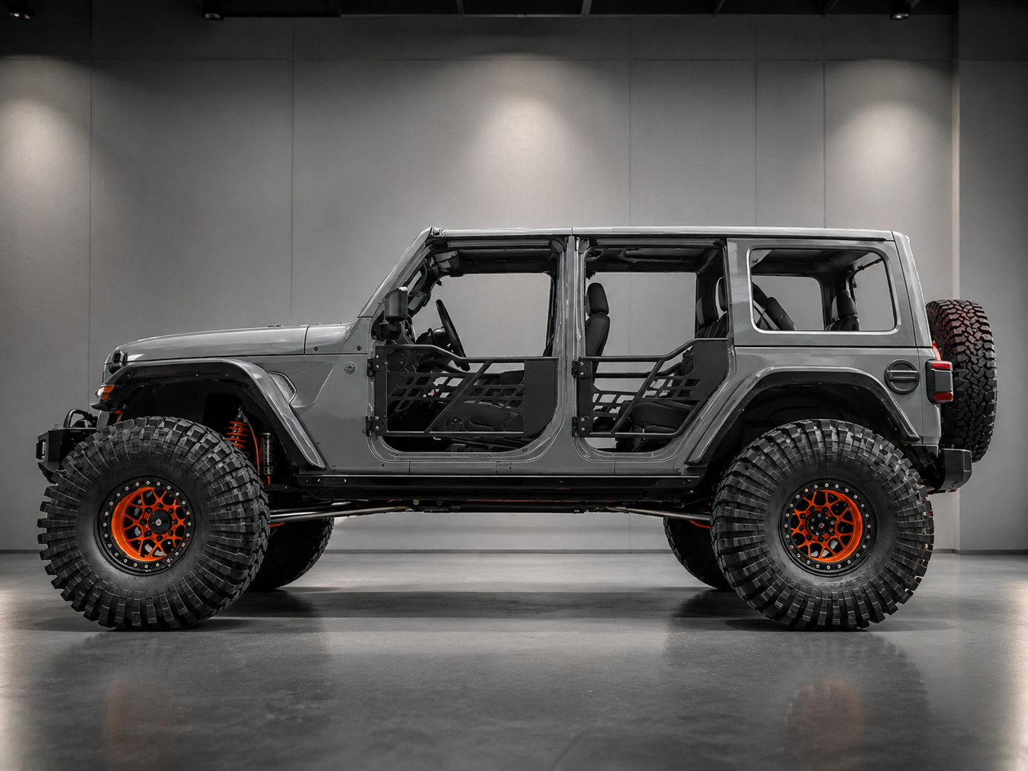 Beast Style Tubular Door with Side View Mirror for 2018-Later Wrangler JL and Gladiator JT