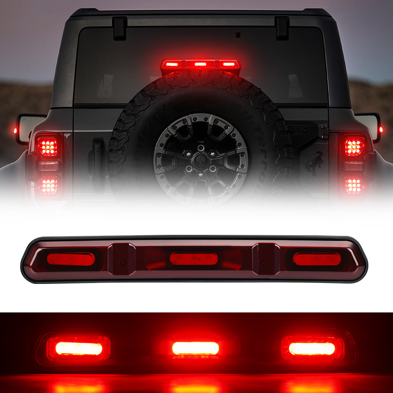 High Mount 3rd Bronco LED Brake Light Compatible for 2021-Later Ford Bronco