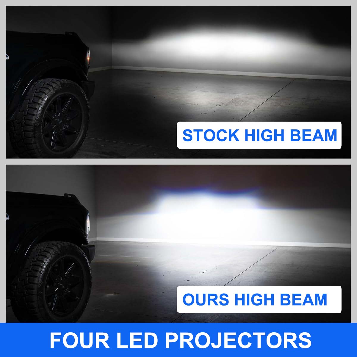 Bronco LED headlights illumination