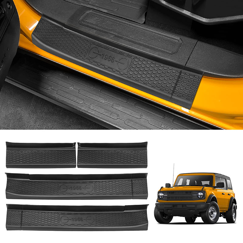 thumbnail image 2 of Gilneas Black Rubber Door Sill Guards For Jeep Wrangler JL & Gladiator JT 2 of 12