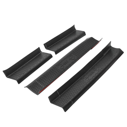 Black Rubber Door Sill Guards Kit for 2021-Later Ford Bronco