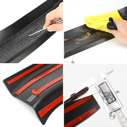 Black Rubber Door Sill Guards Kit for 2021-Later Ford Bronco