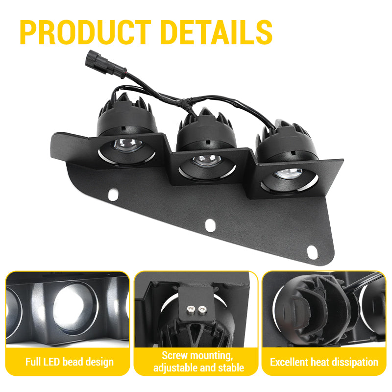 Ford Bronco Modular Bumper Fog Lights | Aluminum Material