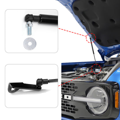 Front Hood Lift Supports Struts for 2021-2025 Ford Bronco