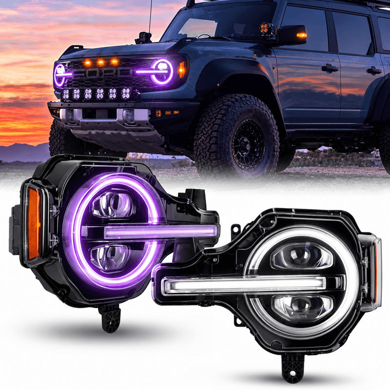 Bronco headlights rgb color