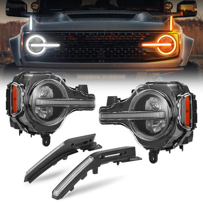 Ford Bronco Headlight & Trail Marker Light Combo