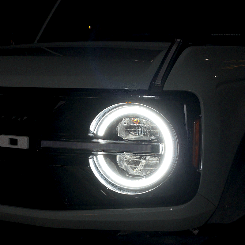 Raptor Style LED Headlights for Ford Bronco 2021-2026 DOT Approved