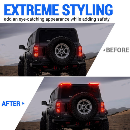 High Mount Brake Lights Assembly for 2021-2025 Ford Bronco