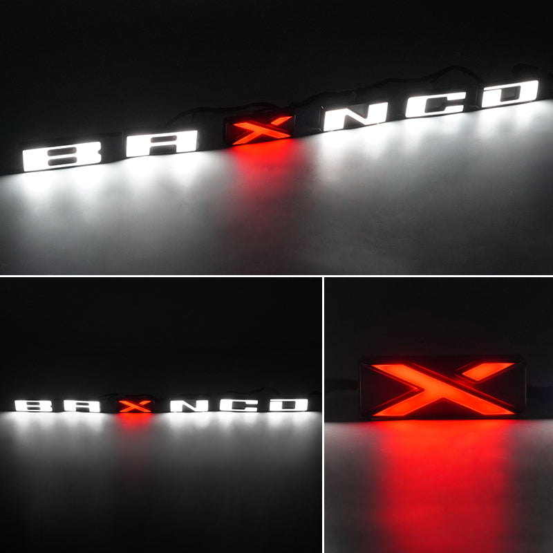3D LED Illuminated Letters Lights Badge for 2021-Later Bronco