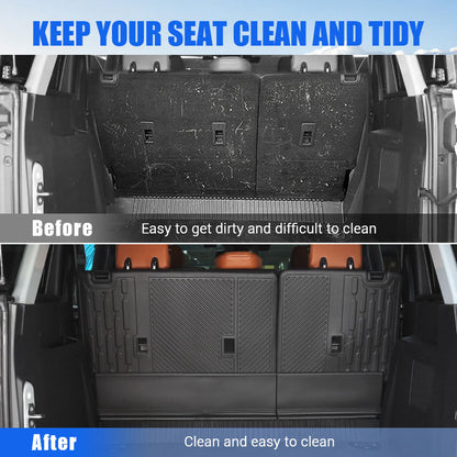 Rear Seat Protector Mat+Trunk Mat for Ford Bronco 4 Door