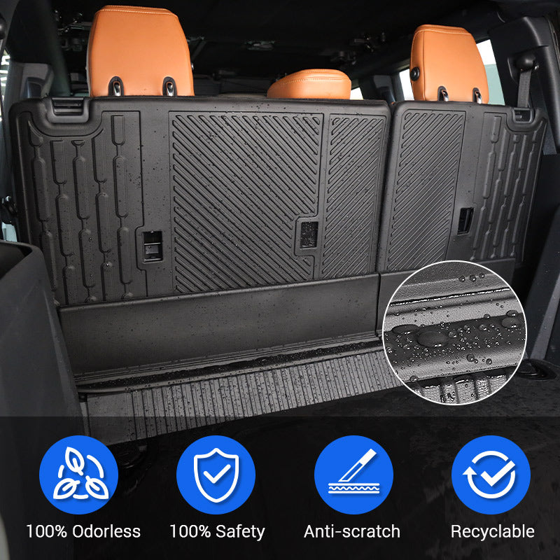 Protector de cubierta de asiento trasero para Ford Bronco edición de 4 puertas 2021 y posteriores