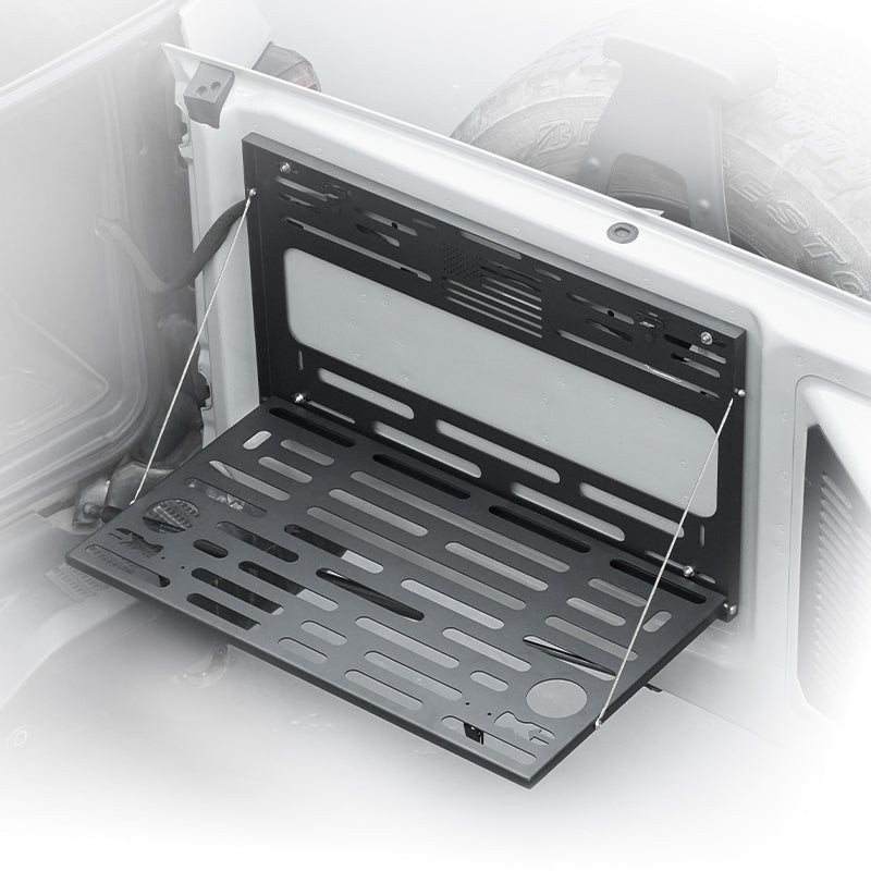 Stainless Steel Black Rear Foldable Tailgate Table for Ford Bronco