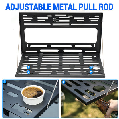 Stainless Steel Black Rear Foldable Tailgate Table for Ford Bronco