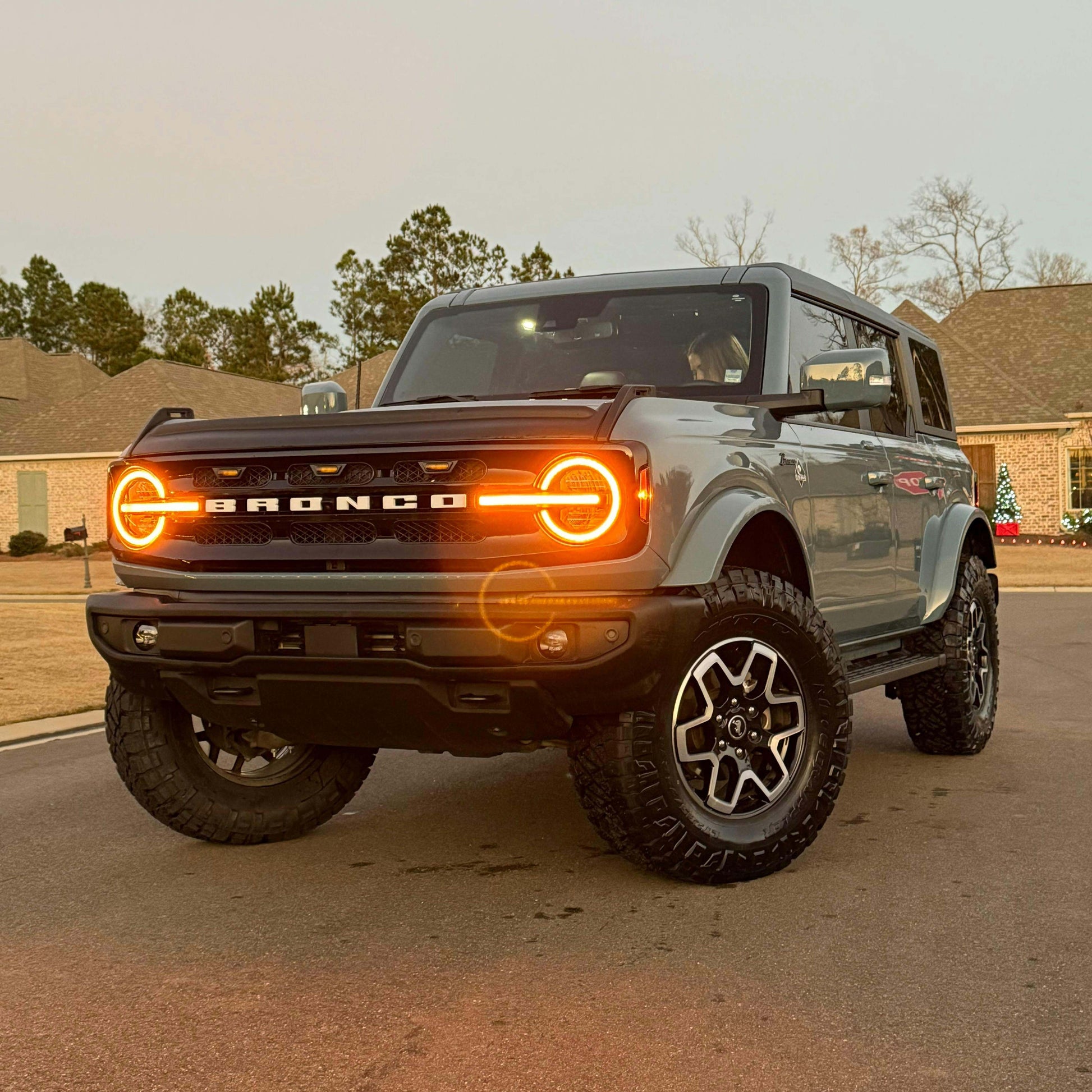 Bronco headlights customer show
