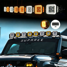 Suparee Hyper Series 52 Inch Roof Light Bar for Ford Bronco | 8 Pod Light Kits+Wring Harnes+Roof Mounts