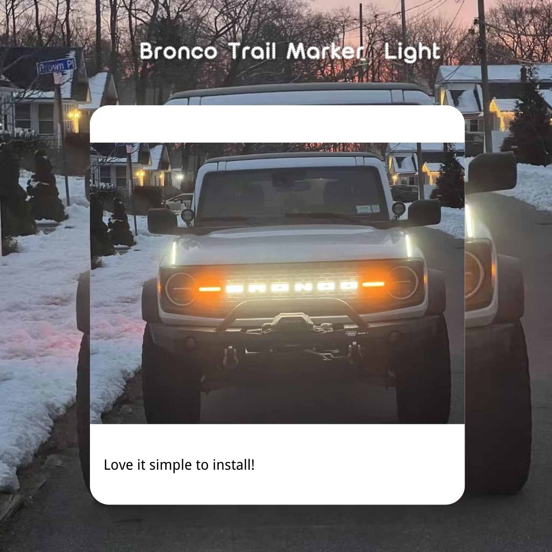 Ford Bronco Headlight, Trail Marker Light, Fog Light Kits