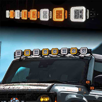 Ford Bronco A Pillar Ditch LED Pod Lights 5 Inch