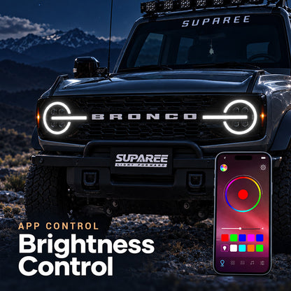 Bronco headlights-brightness control