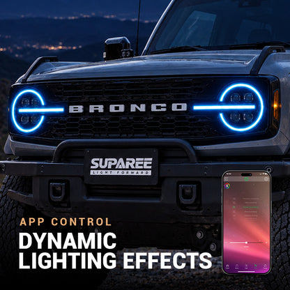 Bronco headlights-dynamic lighting effects