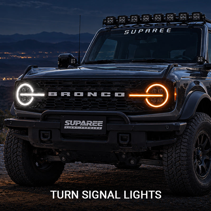 Bronco headlights-turn signals
