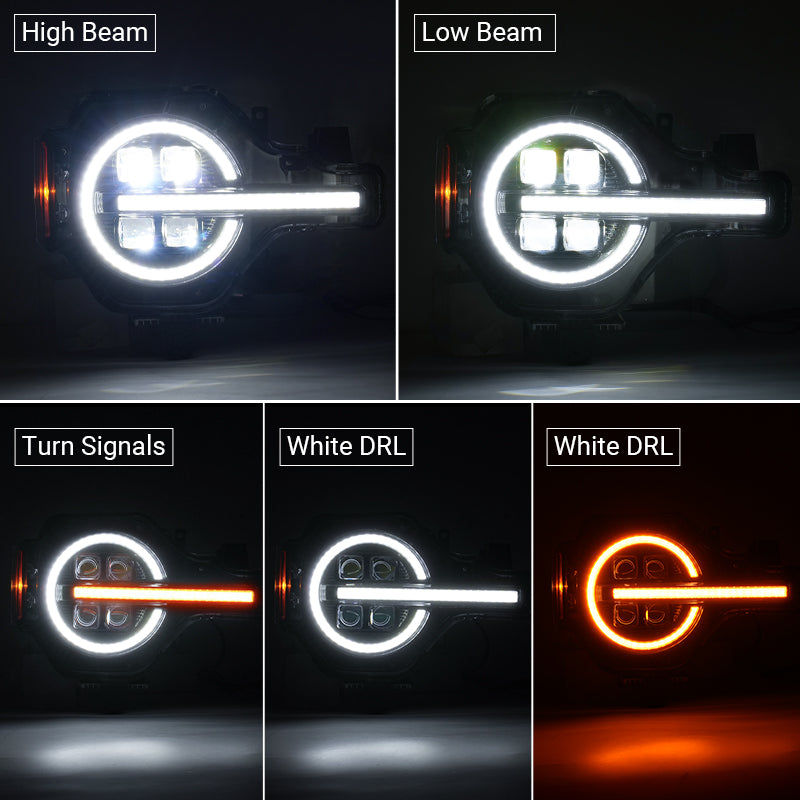 Bronco headlights lighting function