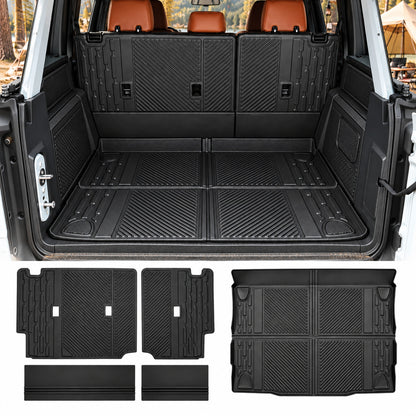 Rear Seat Protector Mat+Trunk Mat for Ford Bronco 4 Door