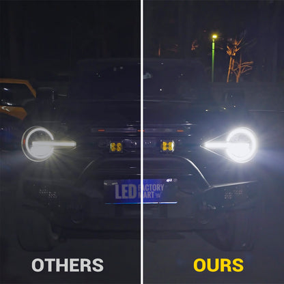 Raptor Style LED Headlights for 2021+ Ford Bronco All Version | DOT Approved