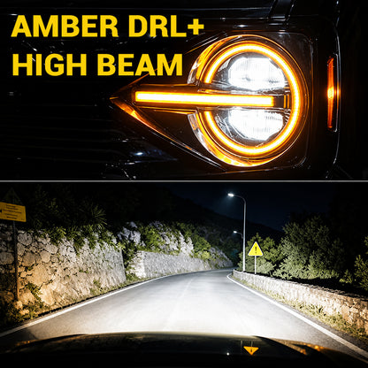 Raptor Style LED Headlights for 2021+ Ford Bronco All Version | DOT Approved