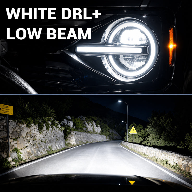 Raptor Style LED Headlights for 2021+ Ford Bronco All Version | DOT Approved