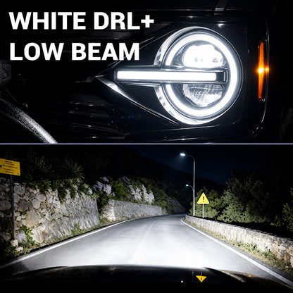 Raptor Style LED Headlights for 2021+ Ford Bronco All Version | DOT Approved