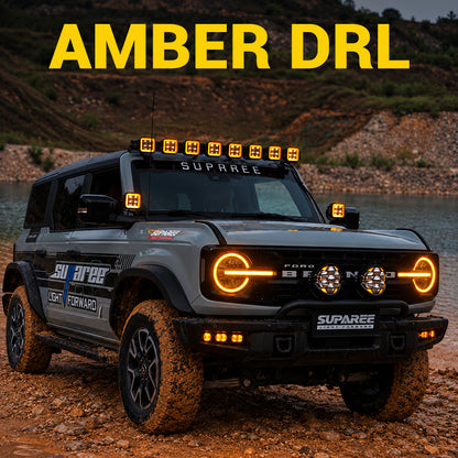 Raptor Style LED Headlights for 2021+ Ford Bronco All Version | DOT Approved