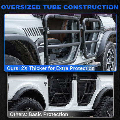 Bronco tube doors construction