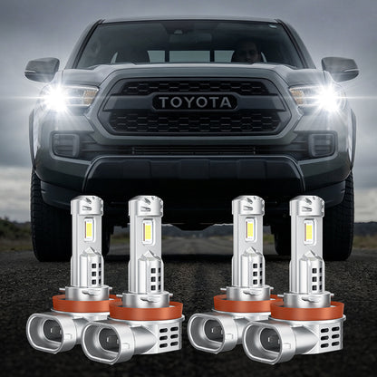 H8 H11 H16 LED Headlight Bulbs with Fog Light Bulbs for 2016-2023 Toyota Tacoma