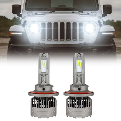 Fit For 2018-2025 Jeep Wrangler Sport H13 LED Headlight Bulbs High Luminosity | SP Pro Series