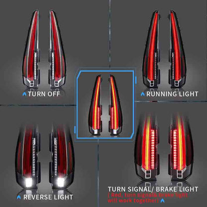 LED Taillights For 2007-2014 Cadillac Escalade