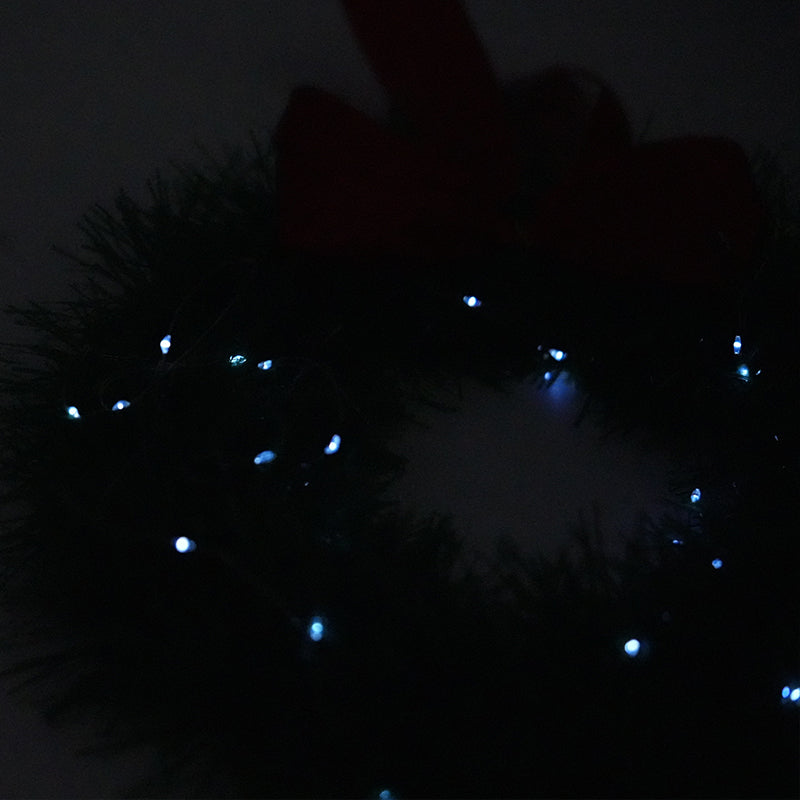 12-inch Christmas Wreath with LED Lights