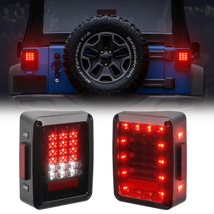 LED Tail Light Assembly For Jeep Wrangler JK 2007-2018 – Brake/Turn/Reverse/Running
