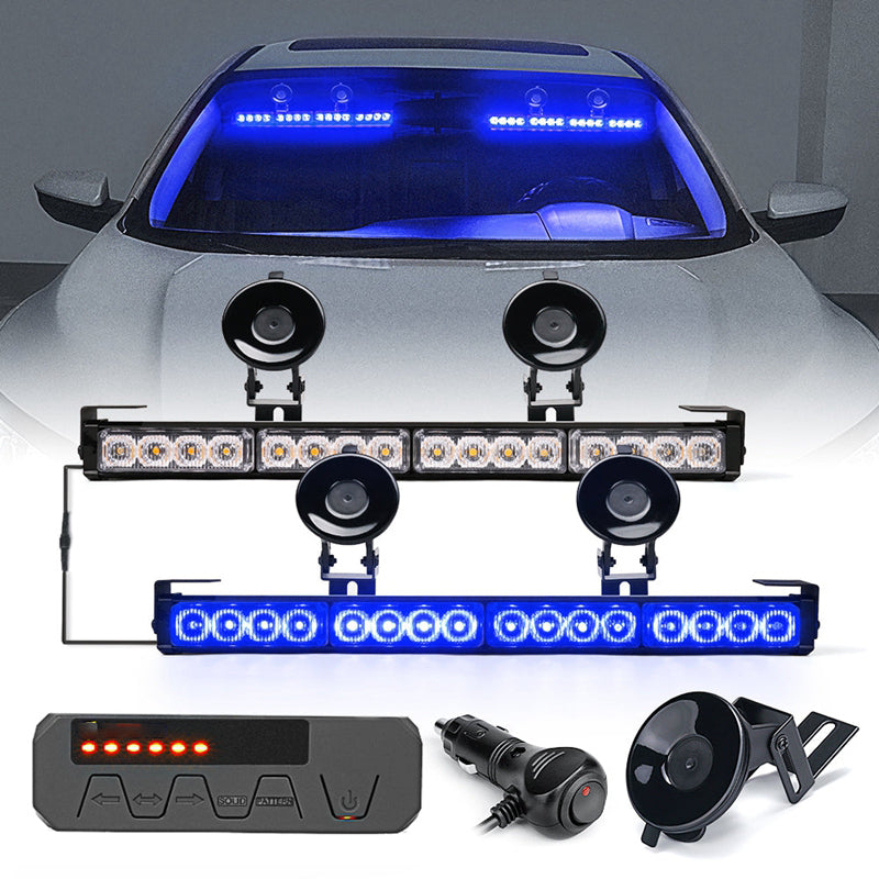 Dual LED Traffic Advisor Strobe Lights