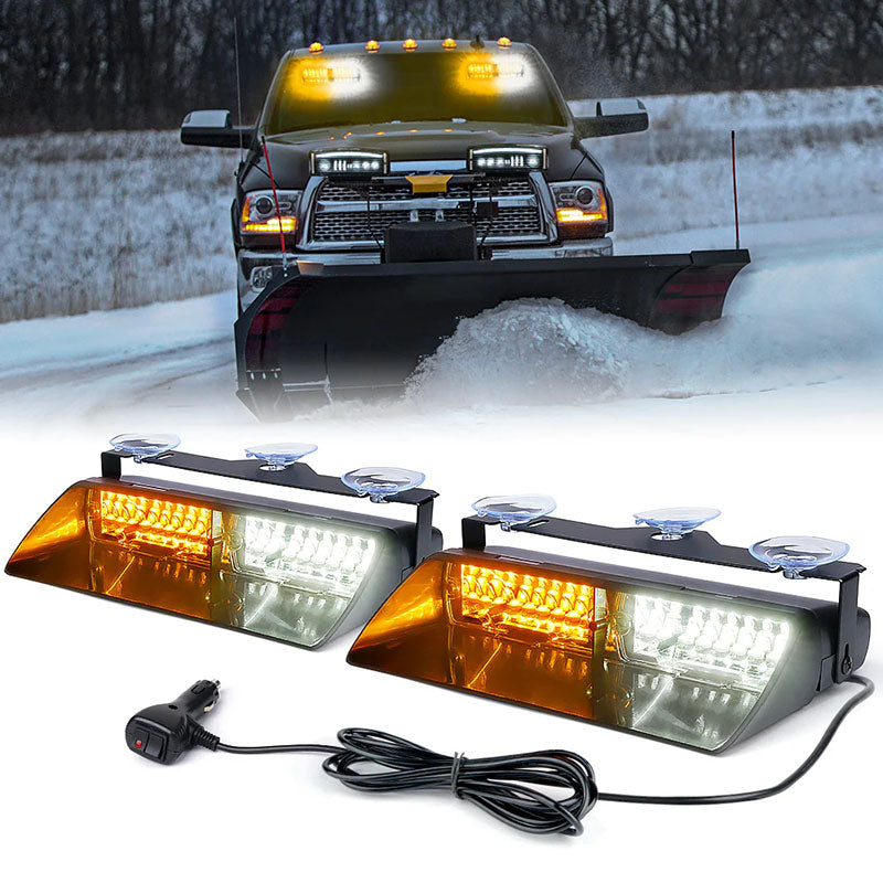 Dual LED Windshield Strobe Lights