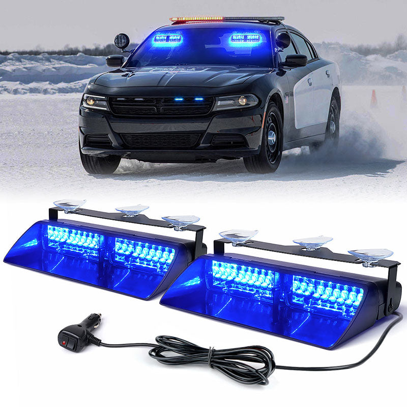 Dual LED Windshield Strobe Lights