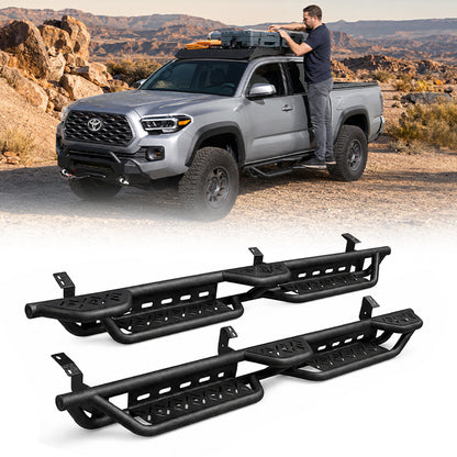 6.5" Dual-Step Running Boards for 2005–2023 Toyota Tacoma Double Cab