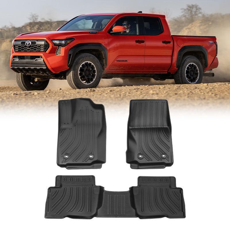 Durable All-Weather Floor Mats for 2024-2025 Toyota Tacoma | Custom Fit Interior Protection