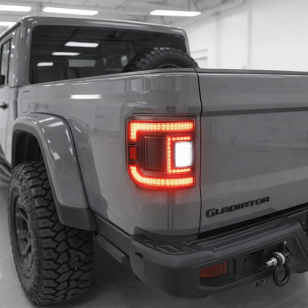 Flush Mount LED Tail Lights for Jeep Gladiator JT 2020–2026