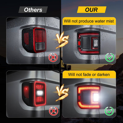 High-Performance LED Chips and Impact-Resistant Lens Jeep JT