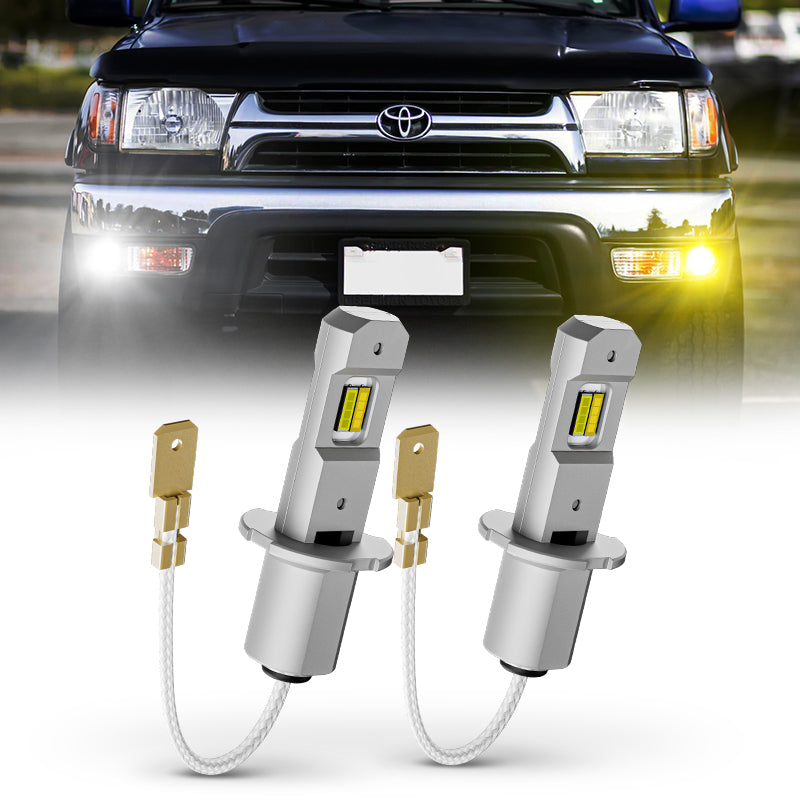 Suparee H3 Dual Color Switch Fog Light Bulbs for 1999-2002 Toyota 4Runner