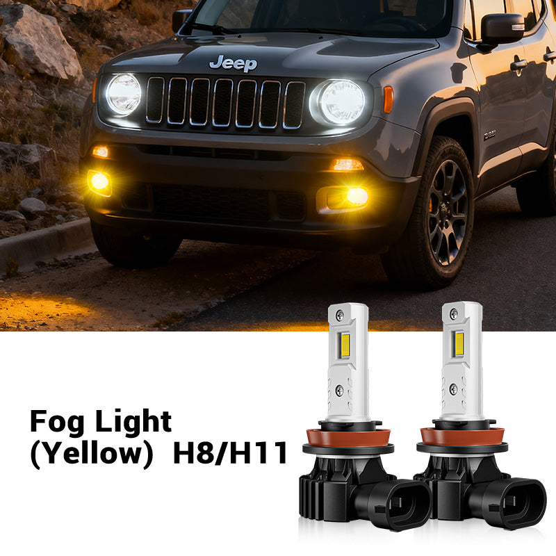 Fit For 2015-2022 Jeep Renegade H13 LED Headlight Bulbs & Fog Light Bulbs| SP Air Series
