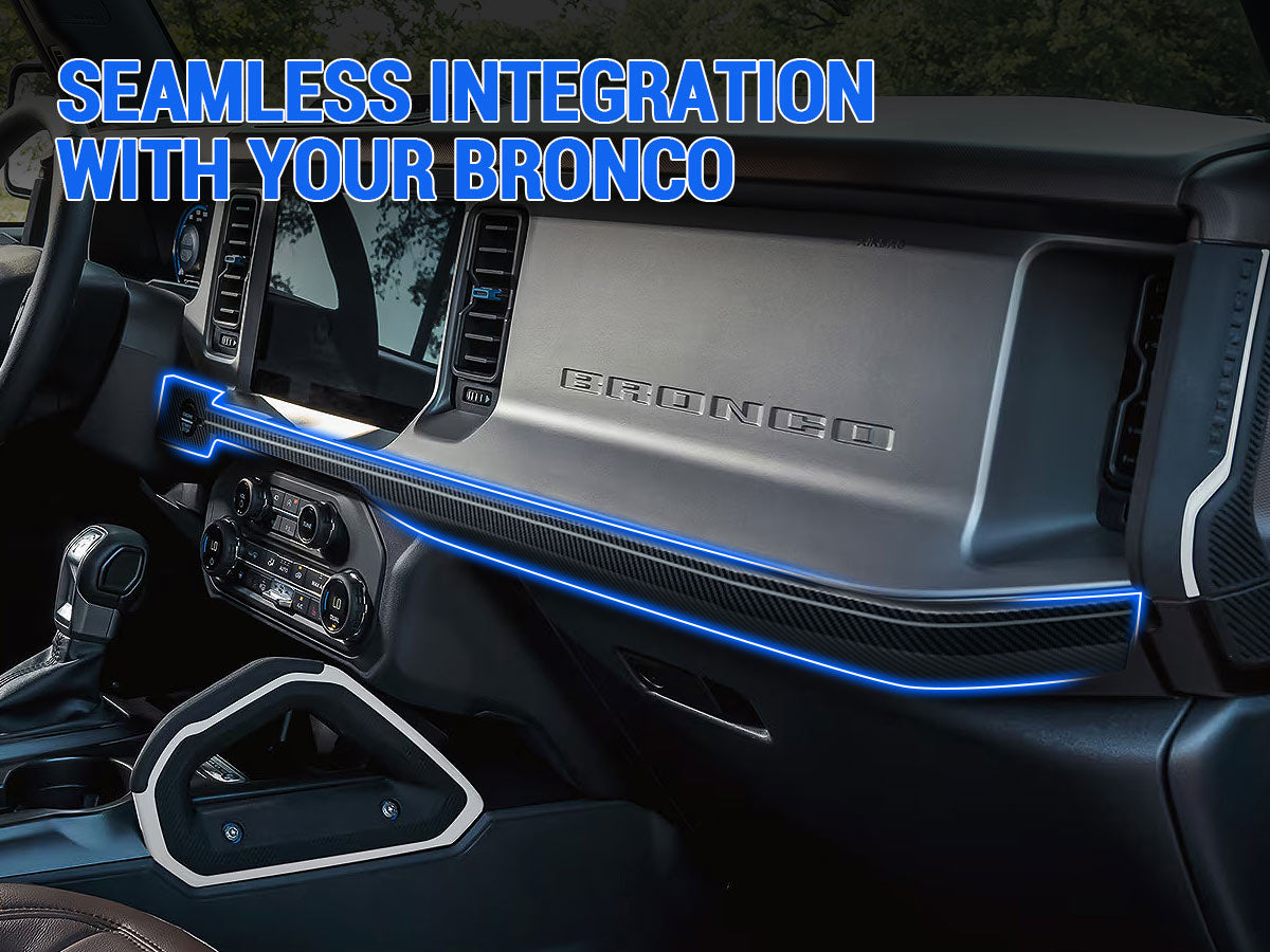 Installs seamlessly with your Bronco